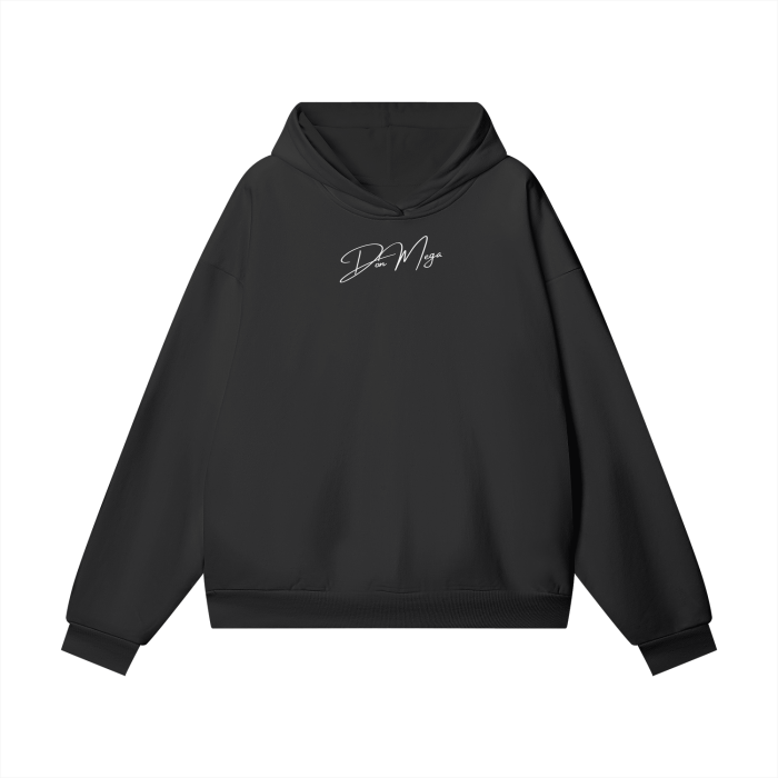 black Oversize Heavyweight don mega Hoodie