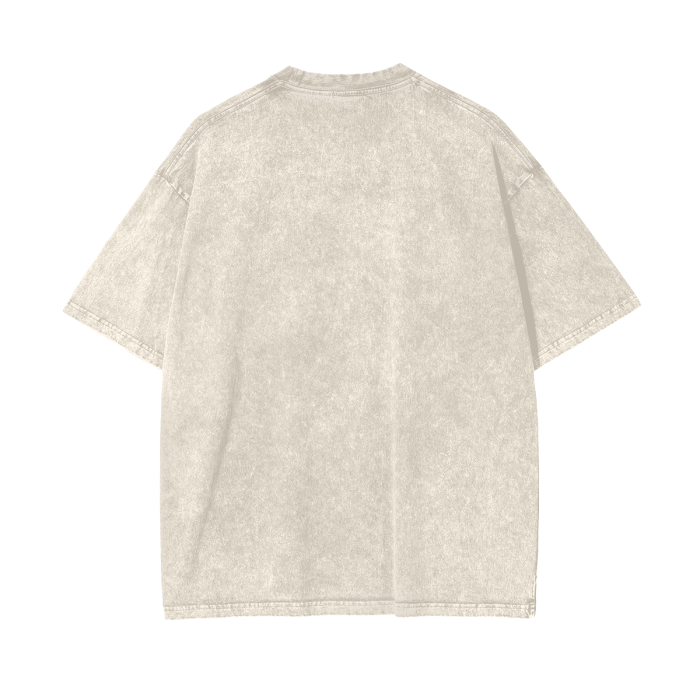 tan Acid Wash Oversize FBG T-Shirt