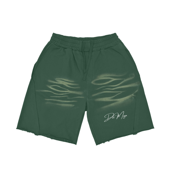 small logo don mega faded shorts