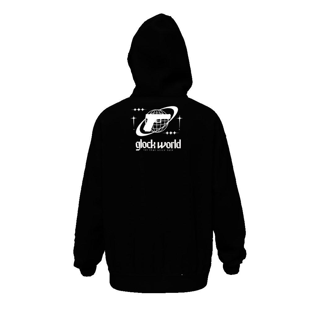 FULL CLIP BLACK Drop Shoulder Oversized Hoodie