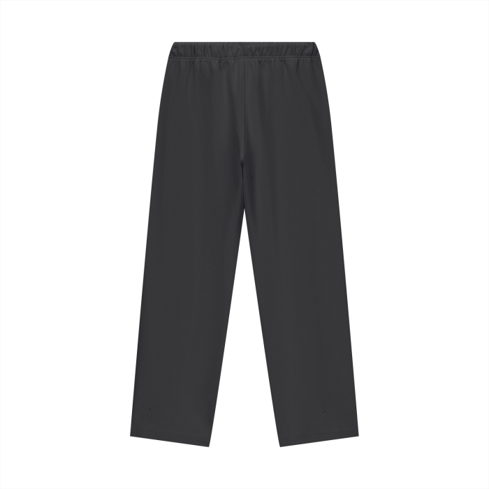 BLACK Fleece Lined Straight Leg Pants DON MEGA