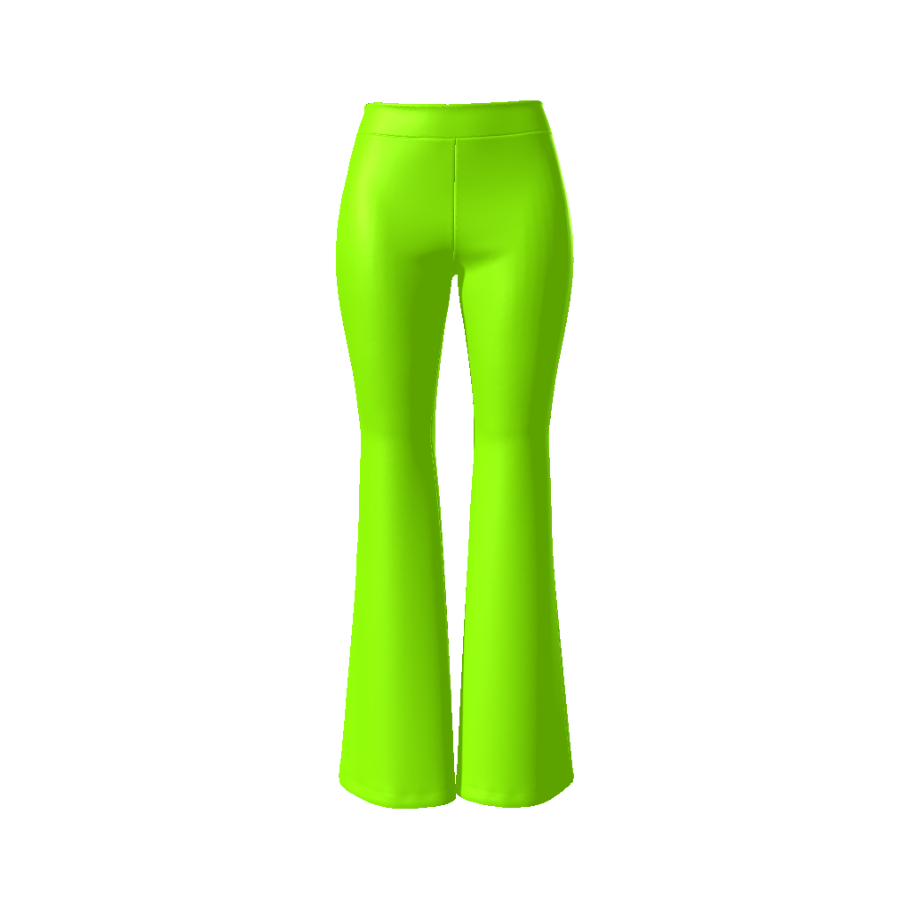 DON MEGA GREEN Women's High Waisted Pants