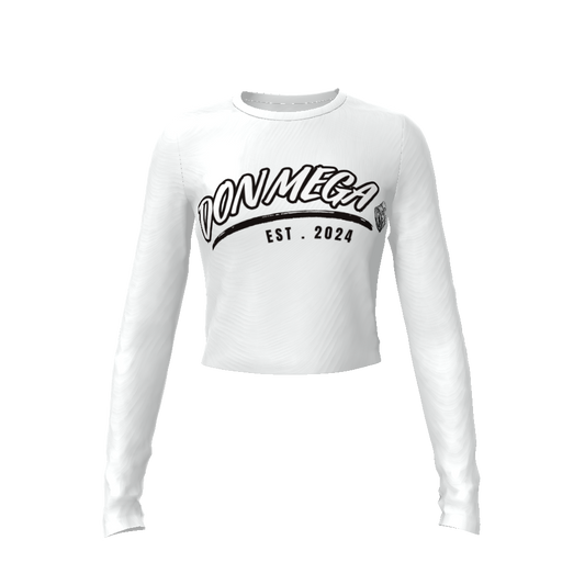 DON MEGA WHITE Women's Crop Top