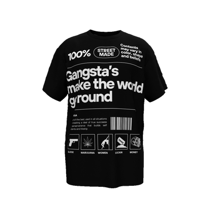 gangsters make the world go round Oversized T-Shirt